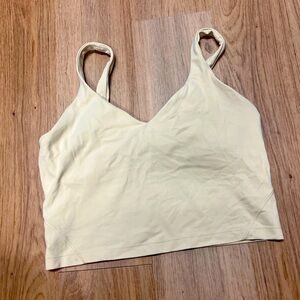Lululemon pale yellow size 10 sports bra
